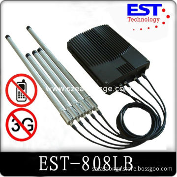 75w Prison High Power Cell Phone Signal Jammer / Blocker Est-808lb